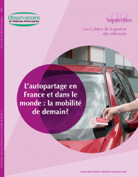 Cahier de l’OVE : « L’autopartage en France et dans le monde : la mobilité de demain ? »