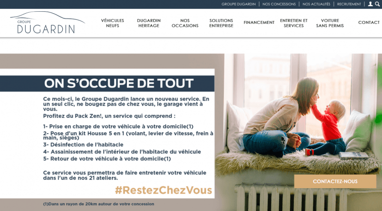 Après-vente : le groupe Dugardin propose service jockey et traitement virucide