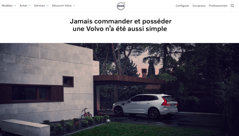 Volvo propose l’achat en ligne et la livraison à domicile