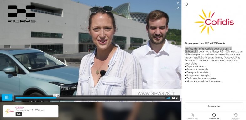 Aiways organise son premier "live shopping automobile" avec son partenaire financier Cofidis