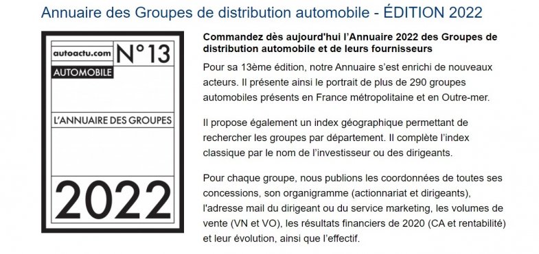 Découvrez le portrait de 290 groupes de distribution dans l'annuaire 2022