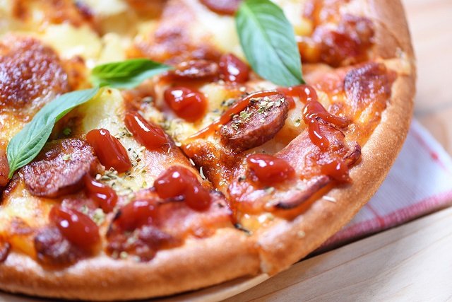 Pizza au ketchup