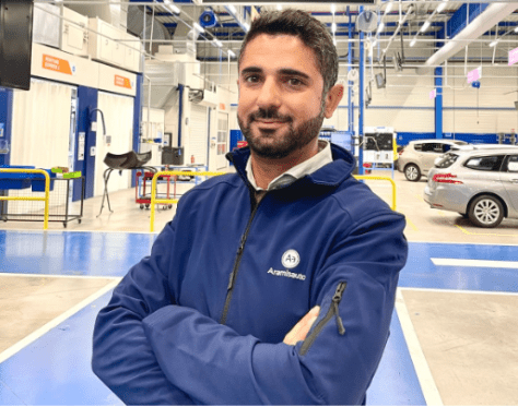 Mohammed Jabri, nouveau directeur du site de reconditionnement d’Aramisauto  en Seine-et-Marne