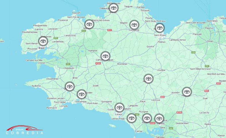 Un sixième site Toyota dans le Morbihan pour le groupe Cobredia
