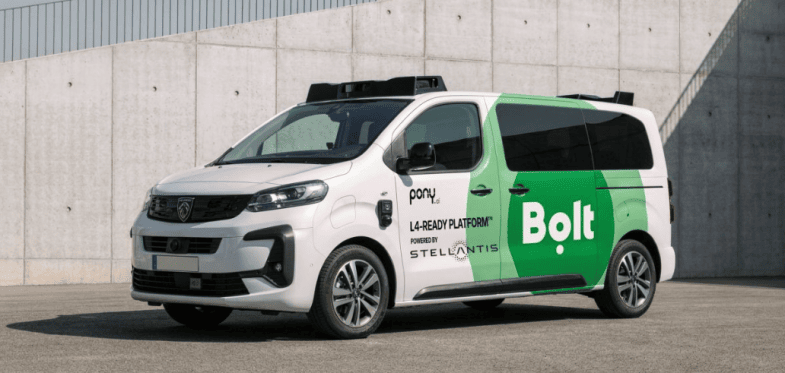 Bolt, Stellantis et Pony.ai lancent une expérimentation de robotaxis au Luxembourg