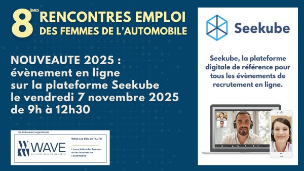 Wave Les Elles de l’Auto lance le recrutement virtuel sur Seekube